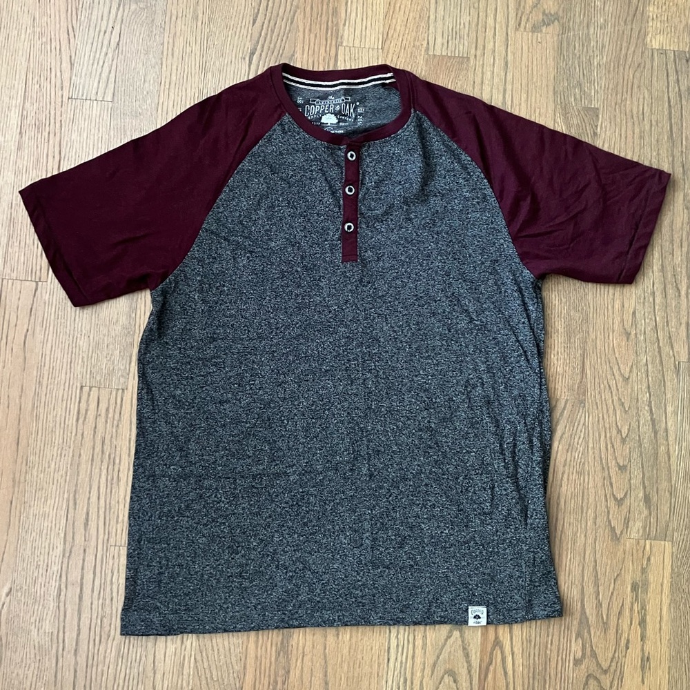 Copper & Oak Short Sleeve 3 button L